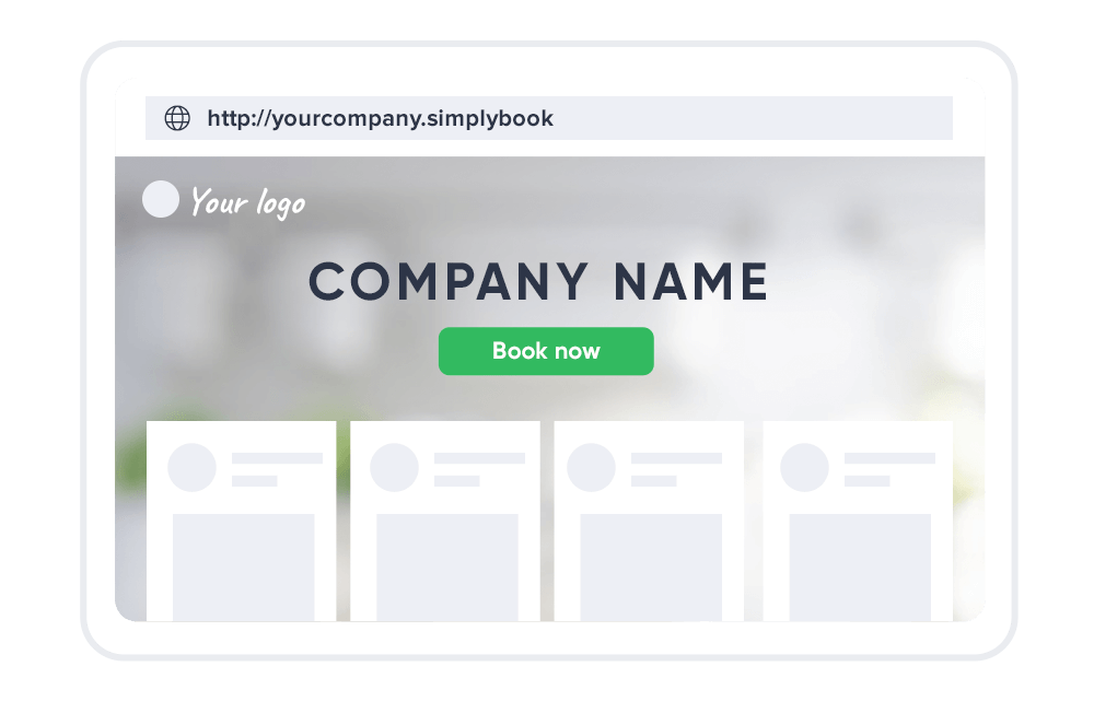 Booking website preview